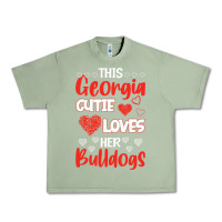 Oil Green this georgia cutie loves her bulldogs fun football Urban Heavy Tee - minhPixels