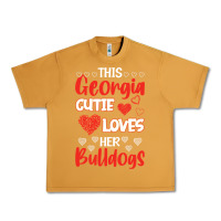 Peanut Butter this georgia cutie loves her bulldogs fun football Urban Heavy Tee - minhPixels