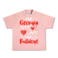 Salmon this georgia cutie loves her bulldogs fun football Urban Heavy Tee - minhPixels