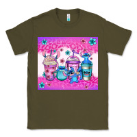 Army Green stitch coffee cups Classic Tee - Jasminsmagicworld