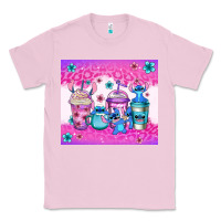 Bubblegum Pink stitch coffee cups Classic Tee - Jasminsmagicworld