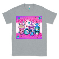 Heather Grey stitch coffee cups Classic Tee - Jasminsmagicworld
