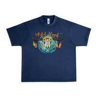 Navy Wild Heart Urban Heavy Tee - JahusDesignShop
