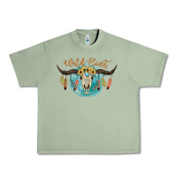 Oil Green Wild Heart Urban Heavy Tee - JahusDesignShop