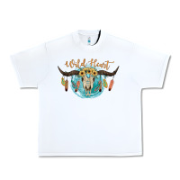 White Wild Heart Urban Heavy Tee - JahusDesignShop