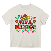 Cream viva mexico Heavy Core Tee - LillyAllenDesigns