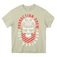 Mossy Production Crew Set Designer Movie Film Halloween Skull Heavy Core Tee - minhPixels