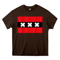 Chocolate Brown amsterdam flag souvenir heritage travel gift t shirt Heavy Core Tee - minhPixels