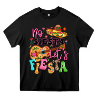 Black no siesta let's fiesta Heavy Core Tee - LillyAllenDesigns