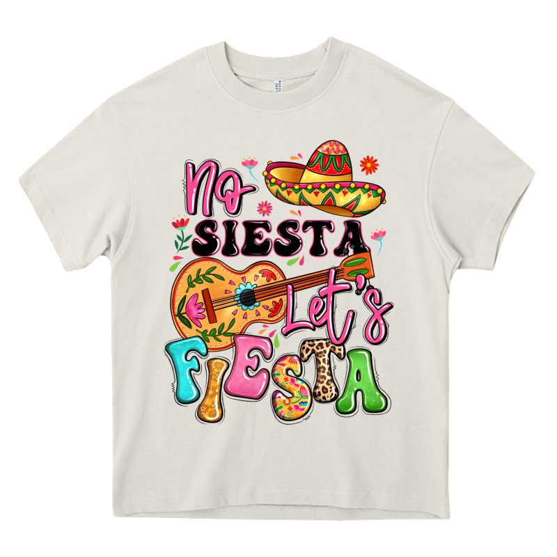 No Siesta Let's Fiesta Heavy Core Tee by LillyAllenDesigns | Teevron
