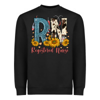 Black rn registered nurse Heavyweight Sweatshirt - FaDigitalArtStudio