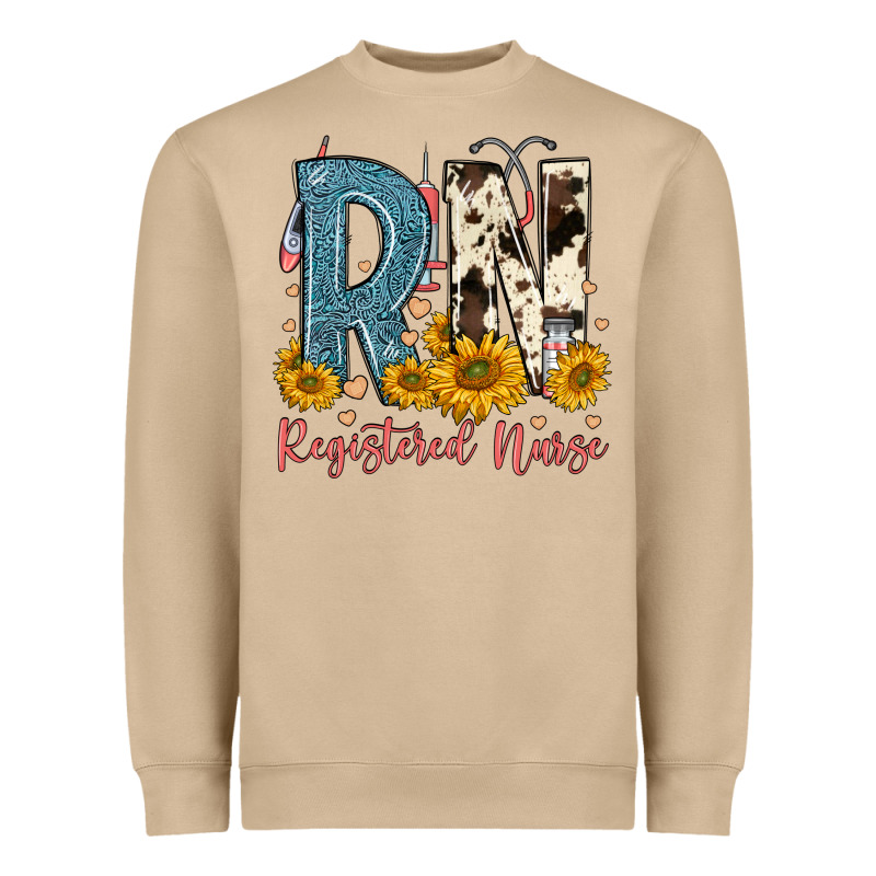 Rn Registered Nurse Heavyweight Sweatshirt by FaDigitalArtStudio | Teevron