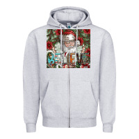 Heather Grey Believe Zipper Hoodie - CowhideDigitalArt