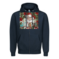 Navy Believe Zipper Hoodie - CowhideDigitalArt