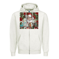 Oatmeal Heather Believe Zipper Hoodie - CowhideDigitalArt