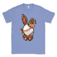 Colony Blue Baseball Easter Bunny Classic Tee - NancyCooperArtShop
