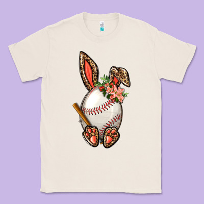 Baseball Easter Bunny Classic Tee Designed By Nancycooperartshop
