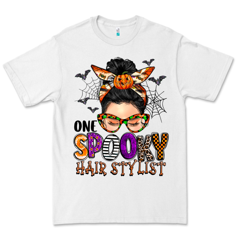 One Spooky Hair Stylist Premium Tee by BarkalooDesign | Teevron