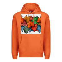 Carrot autumn  leaves seamless pattern Premium Hoodie - BundleAndBundleShop