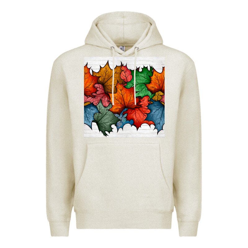 Autumn  Leaves Seamless Pattern Premium Hoodie by BundleAndBundleShop | Teevron