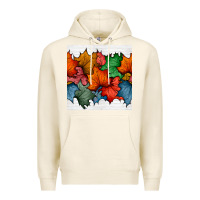 Tofu autumn  leaves seamless pattern Premium Hoodie - BundleAndBundleShop