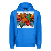 True Royal autumn  leaves seamless pattern Premium Hoodie - BundleAndBundleShop
