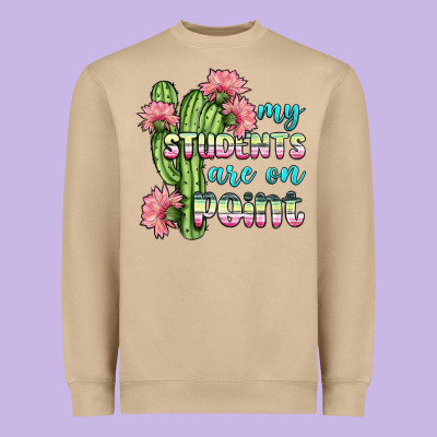 My Students Are On Point Heavyweight Sweatshirt Designed By Bundleandbundleshop