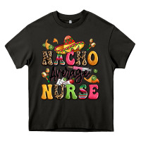 Asphalt nacho average nurse Heavy Core Tee - LillyAllenDesigns