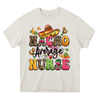Cream nacho average nurse Heavy Core Tee - LillyAllenDesigns