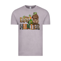 Vintage Zinc Egg hunter with rabbit Easter Day Vintage Tee - HowdyJamesFarm