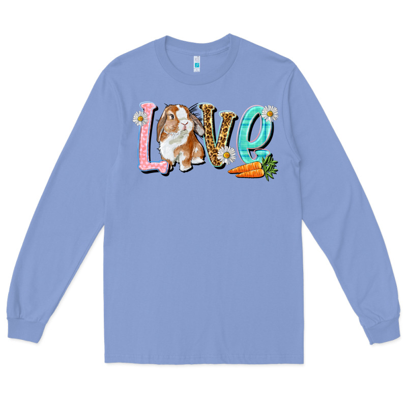 Love Easter Rabbit Easter Day Long Sleeve Tee by HowdyJamesFarm | Teevron