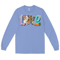 Colony Blue Love Easter Rabbit Easter Day Long Sleeve Tee - HowdyJamesFarm