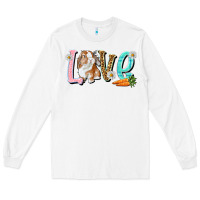 White Love Easter Rabbit Easter Day Long Sleeve Tee - HowdyJamesFarm
