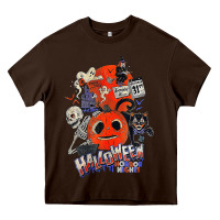 Chocolate Brown Lil Boo Halloween Horror Nights Every Is October 31St Heavy Core Tee - minhPixels