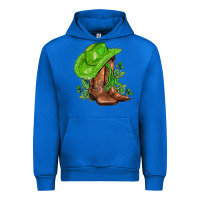 Cobalt green  cowgirl and roses Urban Hoodie - AdoDesignShop