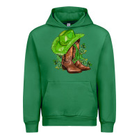 Emerald green  cowgirl and roses Urban Hoodie - AdoDesignShop