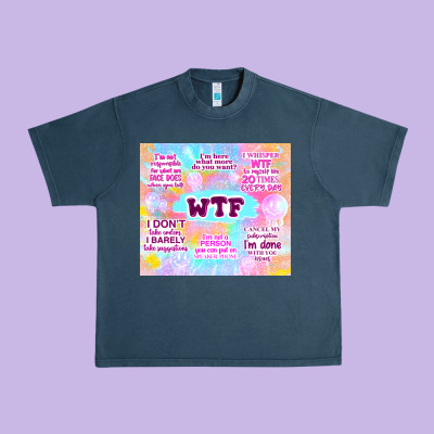 Sarcastic Wtf Urban Heavy Tee Designed By Tumblerdesignbyshophia