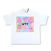 White sarcastic wtf Urban Heavy Tee - TumblerDesignByShophia