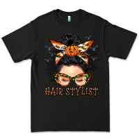 Black Hair stylist messy bun Premium Tee - BarkalooDesign