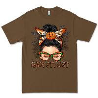 Cacao Hair stylist messy bun Premium Tee - BarkalooDesign