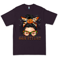 Plum Hair stylist messy bun Premium Tee - BarkalooDesign