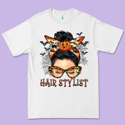 Hair Stylist Messy Bun Premium Tee Designed By Barkaloodesign