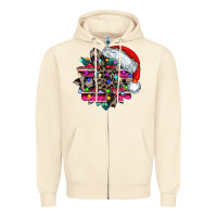 Sandshell serape and leopard christmas Zipper Hoodie - CowhideDigitalArt