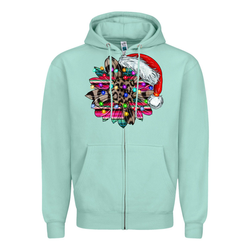 Serape And Leopard Christmas Zipper Hoodie by CowhideDigitalArt | Teevron