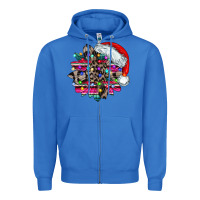 True Royal serape and leopard christmas Zipper Hoodie - CowhideDigitalArt