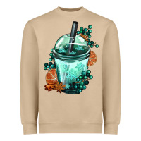 Mushroom Winter Bobba Cup Heavyweight Sweatshirt - FaDigitalArtStudio