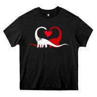Funny Hearts Love Dinosaur Valentine S Day Gift Boys Girls Heavy Core Tee | Teevron