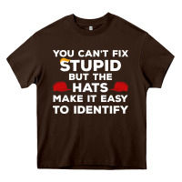 You Can't Fix Stupid But The Hats Make It Easy To Identify Heavy Core Tee | Teevron