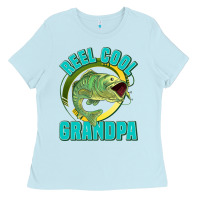 Baby Blue reel cool grandpa Ladies Tee - Jasminsmagicworld