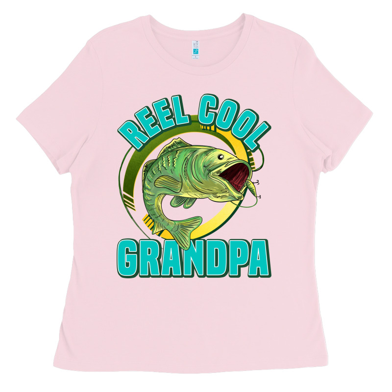 Reel Cool Grandpa Ladies Tee by Jasminsmagicworld | Teevron